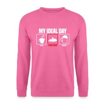 Ma journée parfaite Jet Ski Jet Ski - Sweat-shirt Unisexe - rose - Devant
