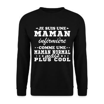 Ich bin eine Krankenschwester - Unisex Pullover - Schwarz - Vorne - Alina (178cm) & Michal (187cm)