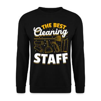 The Best Cleaning Staff - House Cleaning House Cle - Unisex Sweatshirt - black - Front - Alina (178cm) & Michal (187cm)