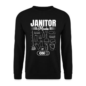 Mode Concierge activé - Concierge drôle - Sweat-shirt Unisexe - noir - Devant - Alina (178cm) & Michal (187cm)