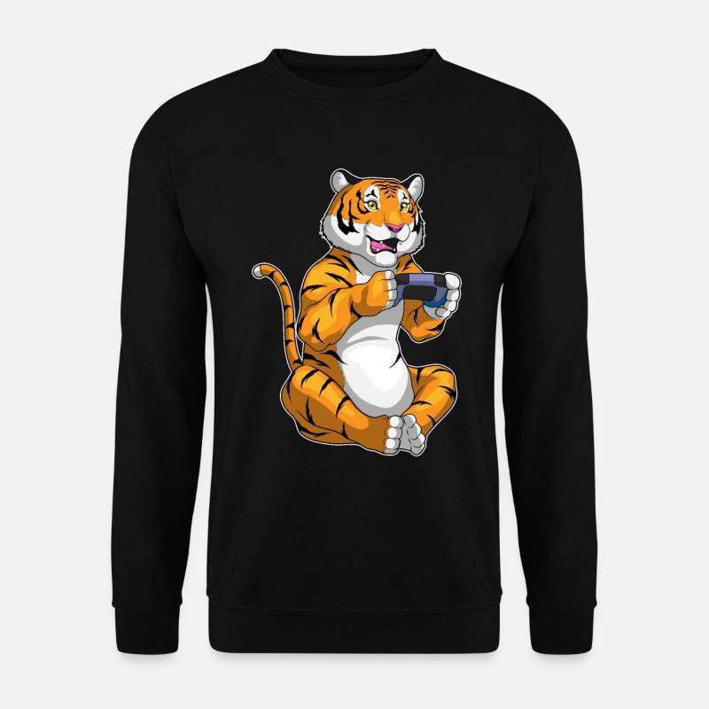 Tiger Gamer Controller - Unisex Sweatshirt - black