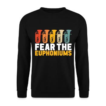 Euphonium Euphoniste - Sweat-shirt Unisexe - noir - Devant - Alina (178cm) & Michal (187cm)