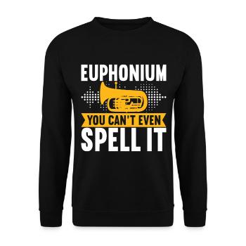 Euphonium Euphonist - Unisex Sweatshirt - black - Front - Alina (178cm) & Michal (187cm)