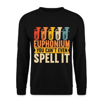 Euphonium Euphonist - Unisex Pullover - Schwarz - Vorne - Alina (178cm) & Michal (187cm)
