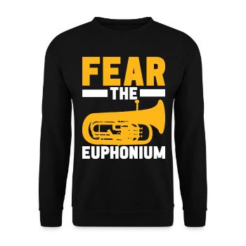 Euphonium Euphonist - Unisex Pullover - Schwarz - Vorne - Alina (178cm) & Michal (187cm)