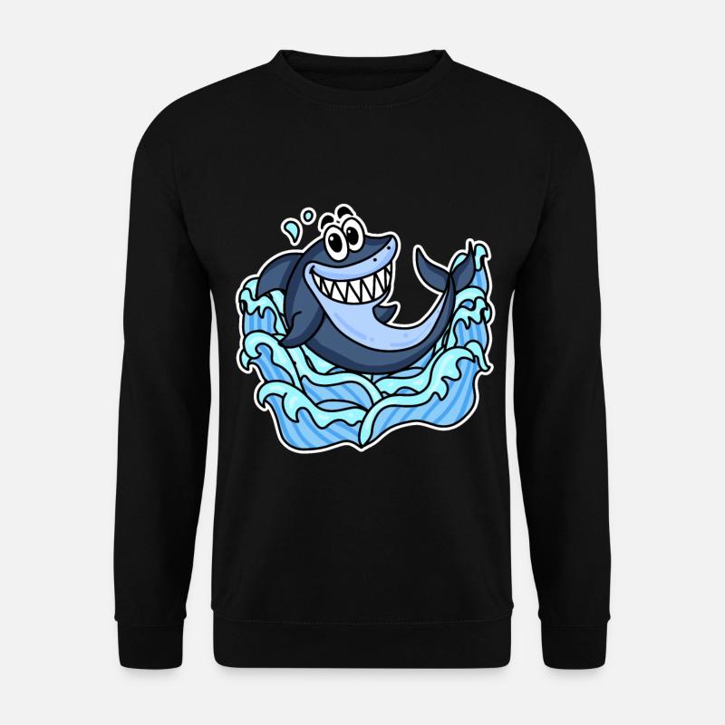 Poisson requin - Sweat-shirt Unisexe - noir