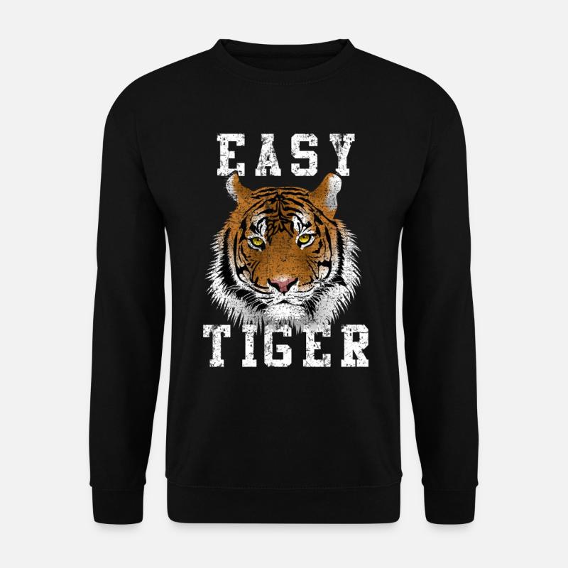 Einfacher Tiger - Unisex Pullover - Schwarz