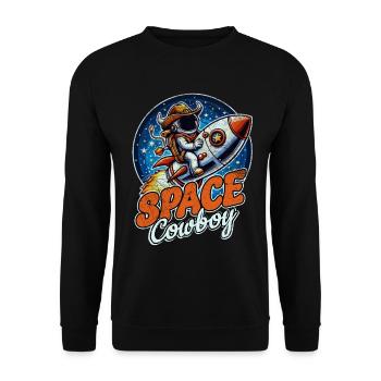 Space Cowboy - Unisex Sweatshirt - black - Front - Alina (178cm) & Michal (187cm)