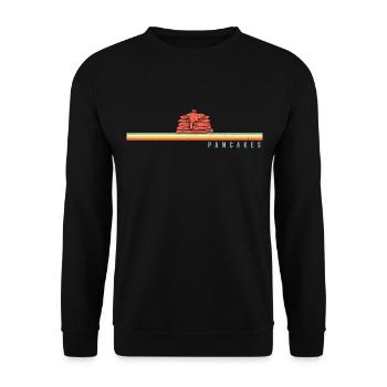 Pancake Lover Kids Pancakes - Unisex Pullover - Schwarz - Vorne - Alina (178cm) & Michal (187cm)