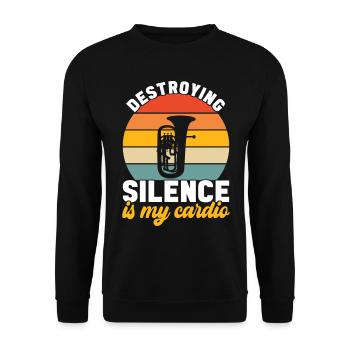 Euphonium Euphonium Player - Unisex Sweatshirt - black - Front - Alina (178cm) & Michal (187cm)