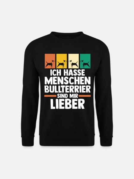 Chien Bull Terrier - Sweat-shirt Unisexe - noir
