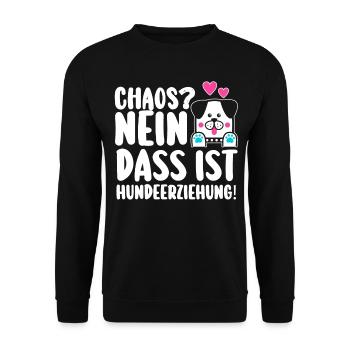 Chien Propriétaire de chien Propriétaire de chien Dresseur de chiens Chiens - Sweat-shirt Unisexe - noir - Devant - Alina (178cm) & Michal (187cm)