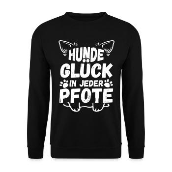Dog Dog Owner Dog Owner Dog Motif Dogs - Unisex Sweatshirt - black - Front - Alina (178cm) & Michal (187cm)