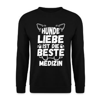 Chien Propriétaire De Chien Propriétaire De Chien Motif Chiens - Sweat-shirt Unisexe - noir - Devant - Alina (178cm) & Michal (187cm)