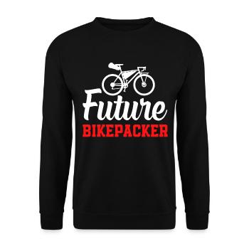 Bikepacking Toddler Baby Bikepacker Future Bikepac - Unisex Sweatshirt - black - Front - Alina (178cm) & Michal (187cm)