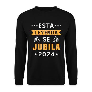 This legend retires 2024 - Unisex Sweatshirt - black - Front - Alina (178cm) & Michal (187cm)