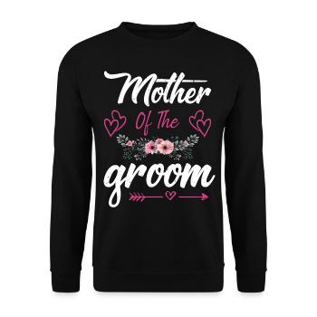 Mother of the Groom Bride - Unisex Sweatshirt - black - Front - Alina (178cm) & Michal (187cm)
