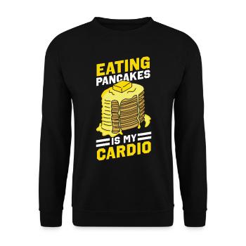 Amateur de crêpes Les enfants mangent des crêpes - Sweat-shirt Unisexe - noir - Devant - Alina (178cm) & Michal (187cm)
