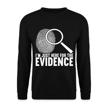 Forensics Forensic Scientist - Unisex Sweatshirt - black - Front - Alina (178cm) & Michal (187cm)