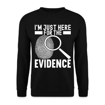 Forensik Forensiker - Unisex Pullover - Schwarz - Vorne - Alina (178cm) & Michal (187cm)
