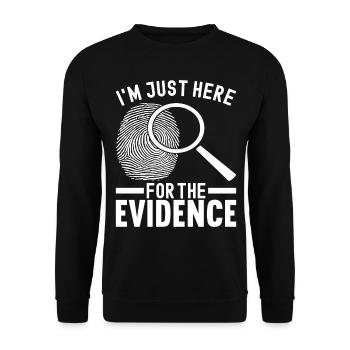 Forensics Forensic Scientist - Unisex Sweatshirt - black - Front - Alina (178cm) & Michal (187cm)