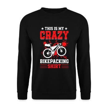 C’est mon vélo de gravier Crazy Bikepacking Shirt - Sweat-shirt Unisexe - noir - Devant - Alina (178cm) & Michal (187cm)
