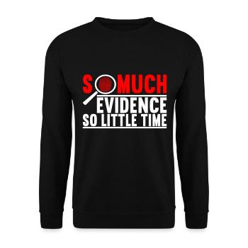 Forensics Forensic Scientist - Unisex Sweatshirt - black - Front - Alina (178cm) & Michal (187cm)