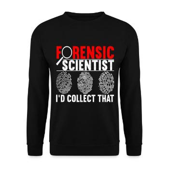 Forensik Forensiker - Unisex Pullover - Schwarz - Vorne - Alina (178cm) & Michal (187cm)