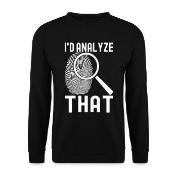 Criminalistique - Sweat-shirt Unisexe - noir - Devant - Alina (178cm) & Michal (187cm)