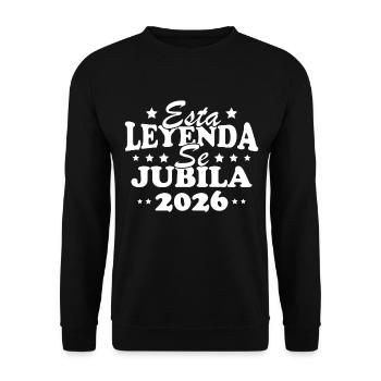 This legend retires in 2026 - Unisex Sweatshirt - black - Front - Alina (178cm) & Michal (187cm)