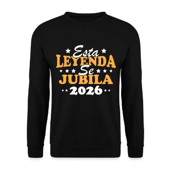 Cette légende prend sa retraite en 2026 - Sweat-shirt Unisexe - noir - Devant - Alina (178cm) & Michal (187cm)