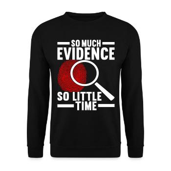 Forensik Forensiker - Unisex Pullover - Schwarz - Vorne - Alina (178cm) & Michal (187cm)