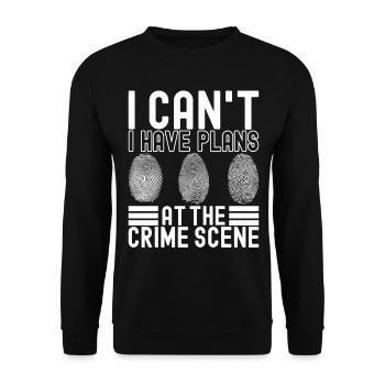 Forensik Forensiker - Unisex Pullover - Schwarz - Vorne - Alina (178cm) & Michal (187cm)