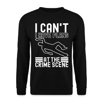Forensik Forensiker - Unisex Pullover - Schwarz - Vorne - Alina (178cm) & Michal (187cm)