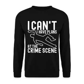 Forensics Forensic Scientist - Unisex Sweatshirt - black - Front - Alina (178cm) & Michal (187cm)
