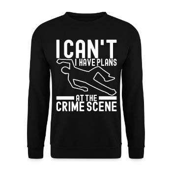 Forensik Forensiker - Unisex Pullover - Schwarz - Vorne - Alina (178cm) & Michal (187cm)