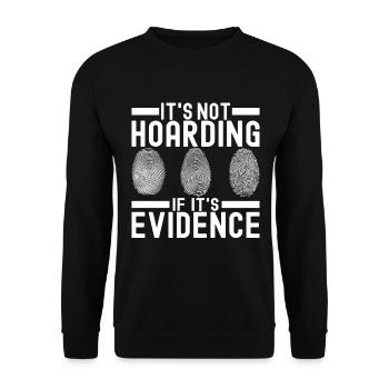 Forensics Forensic Scientist - Unisex Sweatshirt - black - Front - Alina (178cm) & Michal (187cm)