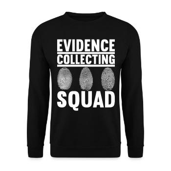 Forensics Forensic Scientist - Unisex Sweatshirt - black - Front - Alina (178cm) & Michal (187cm)