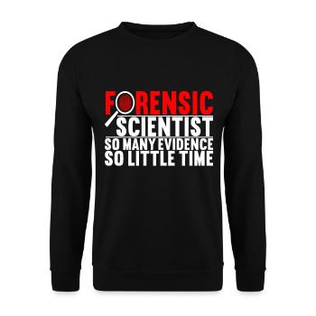 Forensik Forensiker - Unisex Pullover - Schwarz - Vorne - Alina (178cm) & Michal (187cm)