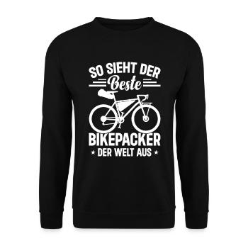 So sieht der beste Bikepacker der Welt aus - Bikep - Unisex Pullover - Schwarz - Vorne - Alina (178cm) & Michal (187cm)