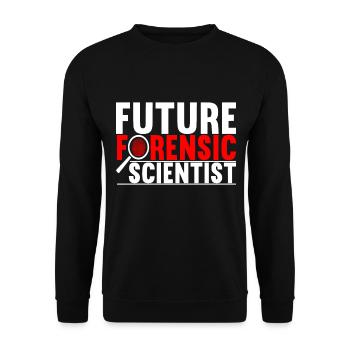 Forensik Forensiker - Unisex Pullover - Schwarz - Vorne - Alina (178cm) & Michal (187cm)