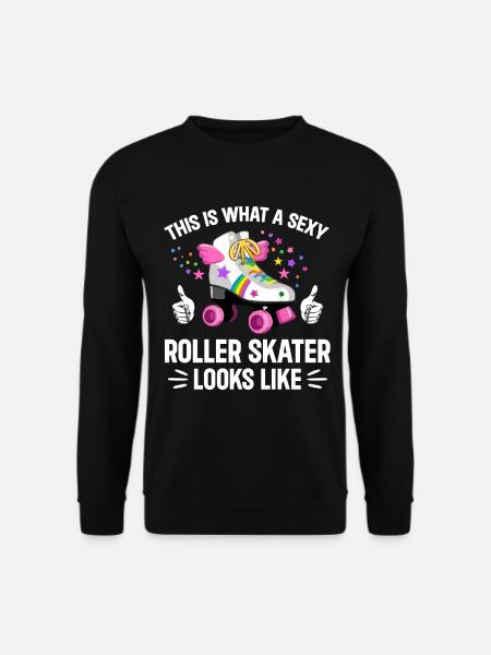 Roller Skating - Sexy Roller Skater - Unisex Pullover - Schwarz