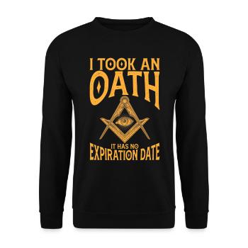 Freimaurer Winkel & Zirkel FREEMASON Prince Hall - Unisex Pullover - Schwarz - Vorne - Alina (178cm) & Michal (187cm)