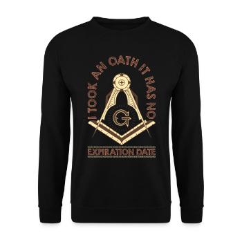 Freimaurer Winkel & Zirkel FREEMASON Prince Hall - Unisex Pullover - Schwarz - Vorne - Alina (178cm) & Michal (187cm)