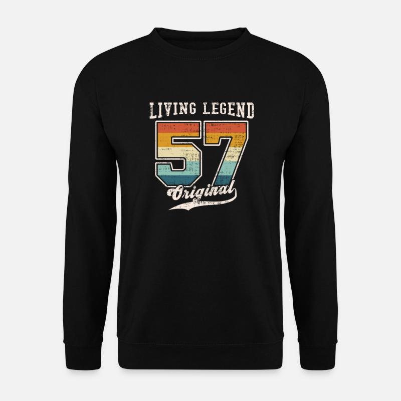 1957 Geburtstag Living Legend Original II - Unisex Pullover - Schwarz
