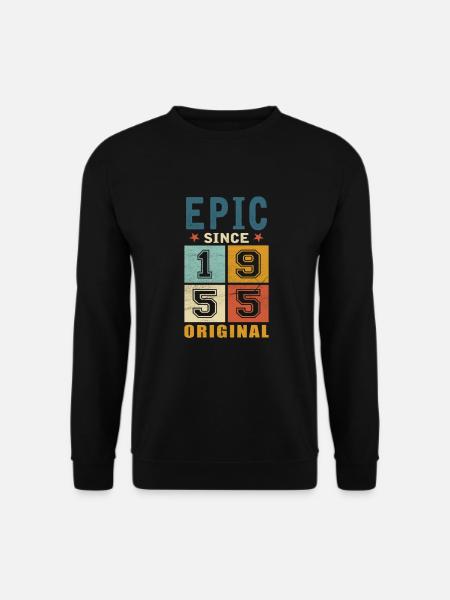 1955 Birthday Epic since - Unisex Sweatshirt - black