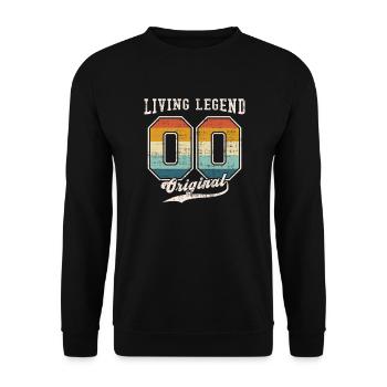 2000 anniversaire légende vivante Original II - Sweat-shirt Unisexe - noir - Devant - Alina (178cm) & Michal (187cm)