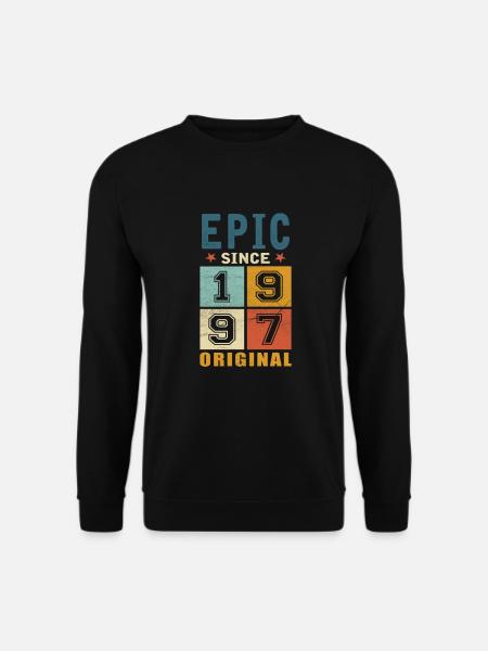 1997 Birthday Epic since - Unisex Sweatshirt - black