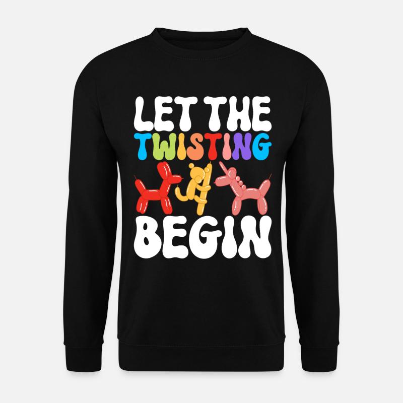 Balloon Animal Balloon Twisting - Unisex Sweatshirt - black