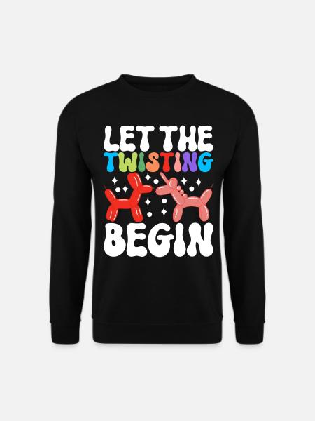 Balloon Animal Balloon Twisting - Unisex Sweatshirt - black
